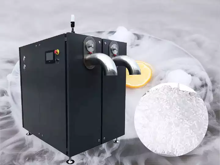 Máquina peletizadora de hielo seco de doble cabezal