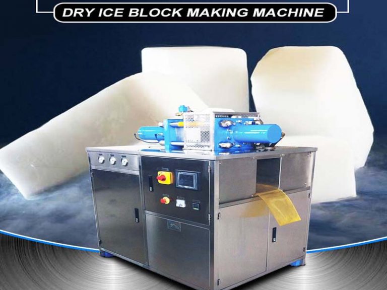 Dry ice block machine