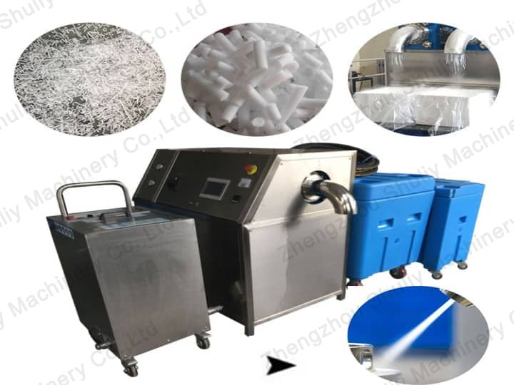 dry ice pellet making and blasting equipment production line--1