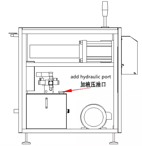 Location to add hydraulic oil