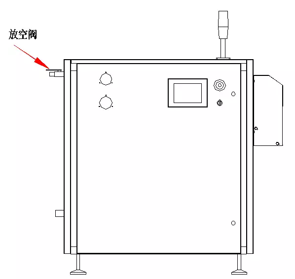 Operation figure of dry ice block press