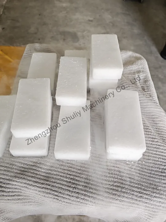 Dry ice cubes used in cold chain transportation