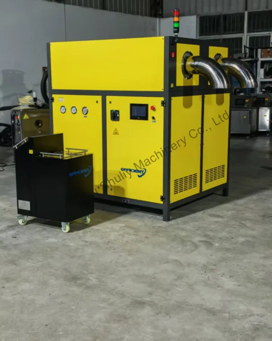 Dry ice cleaning machine and pelletizer